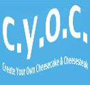 Create Your Own Cheesecake & Cheesesteak Logo