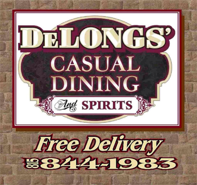 Delongs Casual Dining and Spirits Logo