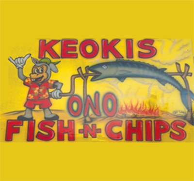 Keoki's Ono Fish n Chips Logo
