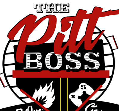 The Pitt Boss BBQ and Gamers Lounge Logo